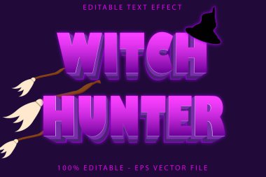 Cadı Avcısı Düzenlenebilir Metin Efekti Modern Biçim