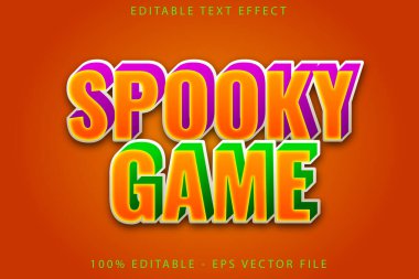 Ürkütücü Oyun Düzenlenebilir Metin Efekti Modern Biçim