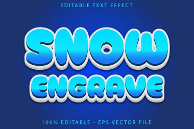 Kar Okunabilir Metin Efekti Düz Gradyan Biçimi