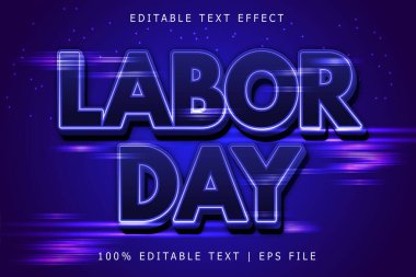 İşçi Bayramı Düzenleme Efekti 3 Boyut Kabartma Modern Biçim