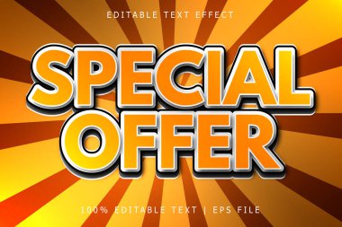 Özel teklif Metin Efekti 3 Boyut kabartması modern biçimi