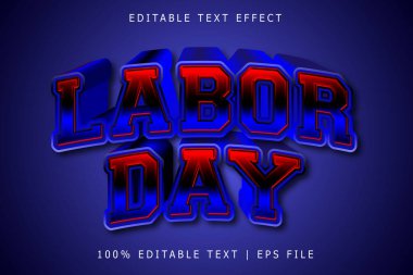 İşçi Bayramı Düzenleme Efekti 3 Boyut Kabartma Modern Biçim