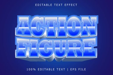 Eylem Şekli Düzenlenebilir Metin Efekti 3 Boyutlu Kabartma Modern Biçim