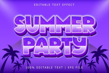 Yaz Günü Düzenleme Efekti 3 Boyut Kabartma Modern Biçim