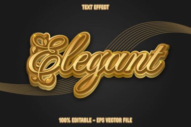 Zarif Düzenlenebilir Metin Efekti 3d Kabartma Gradyan Tasarımı