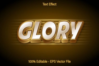 Glory Düzenlenebilir Metin Efekti 3d Gradyan Tasarımı