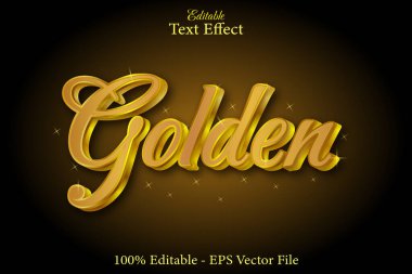 Altın Düzenlenebilir Metin Efekti 3d Gradyan Tasarımı