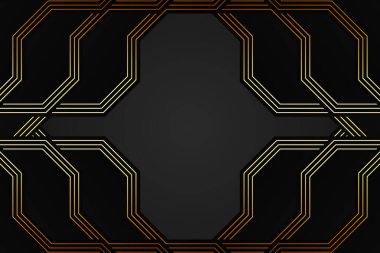 Sarı Lüks Soyut Arkaplan Biçimi