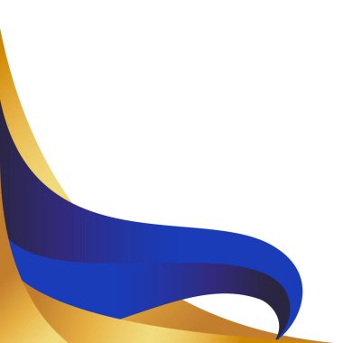 Donanma ve Altın Modern Lüks Eğri Sınır Dekorasyonu