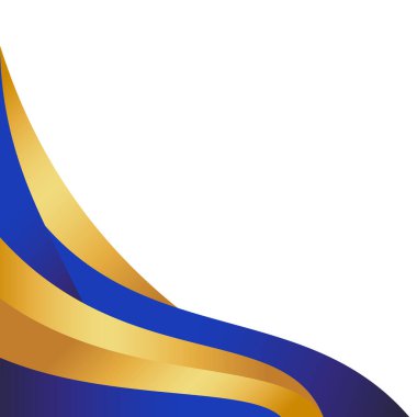 Donanma ve Altın Modern Lüks Eğri Sınır Dekorasyonu