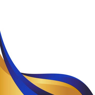 Donanma ve Altın Modern Lüks Eğri Sınır Dekorasyonu