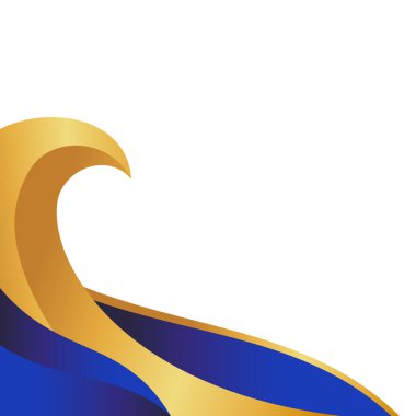 Donanma ve Altın Modern Lüks Eğri Sınır Dekorasyonu