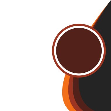 Çember Çerçeveli Modern Dalga Kenarlığı