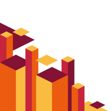 Soyut Retro Geometrik Köşe Dekorasyonu