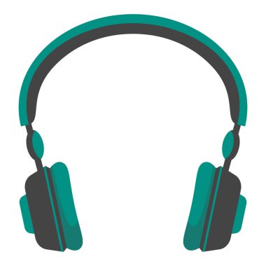 Düz Minimalist Kulaklık illüstrasyonu