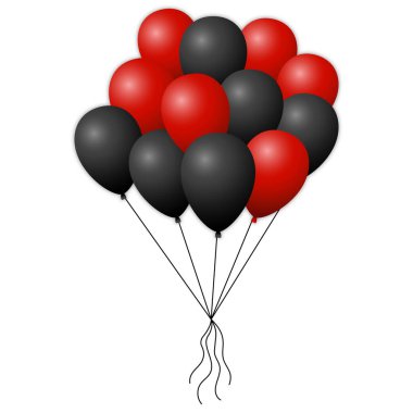 Kırmızı ve Kara Cuma Balon Dekorasyonu