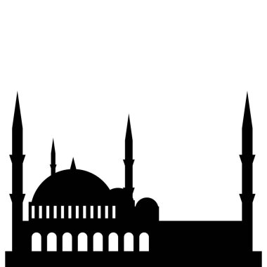 Düz İslami Cami Silüeti