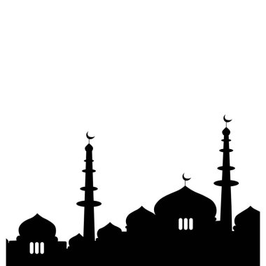 Düz İslami Cami Silüeti