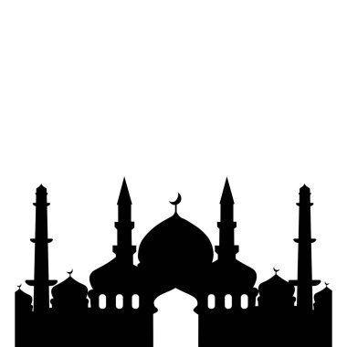 Düz İslami Cami Silüeti