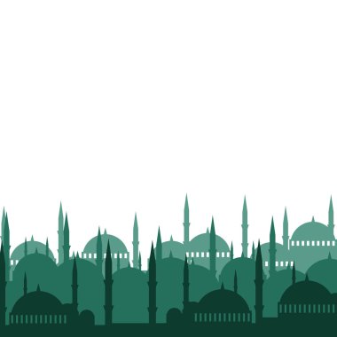 Düz İslami Cami Silüeti