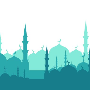 Düz İslami Cami Silüeti