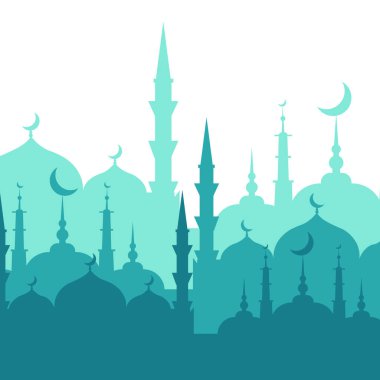 Düz İslami Cami Silüeti