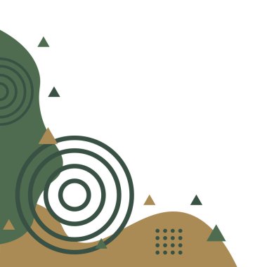 Soyut Blob Memphis Köşesi