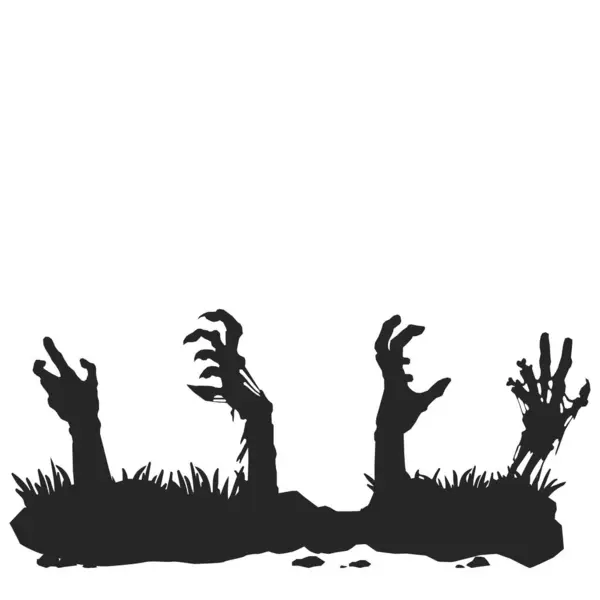 Cadılar Bayramı Zombi El Silueti