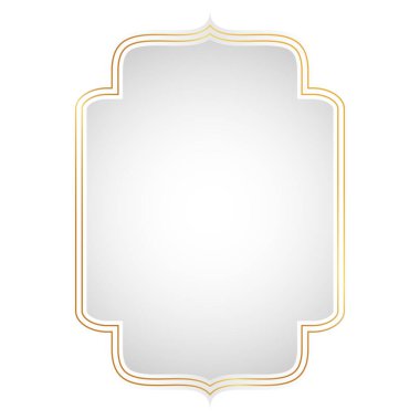 Beyaz Parlak İslami Çerçeve