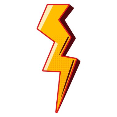 Retro Komik Gök Gürültüsü Süslemesi