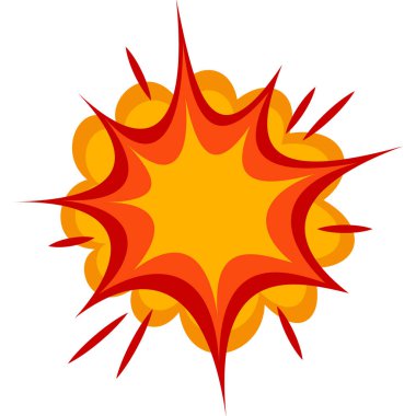 Soyut Retro Çizgi Roman Patlaması Efekti