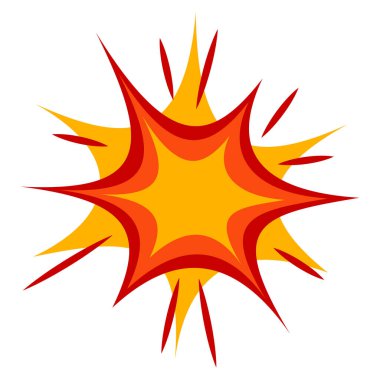 Soyut Retro Çizgi Roman Patlaması Efekti