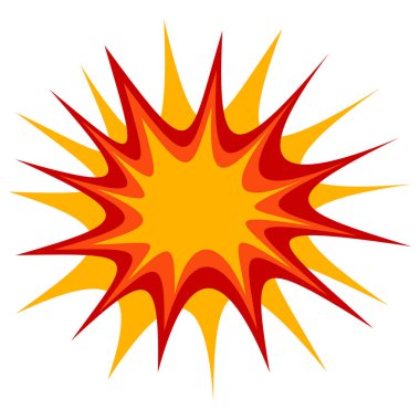 Soyut Retro Çizgi Roman Patlaması Efekti