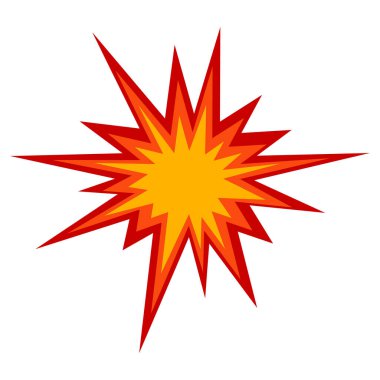 Soyut Retro Çizgi Roman Patlaması Efekti