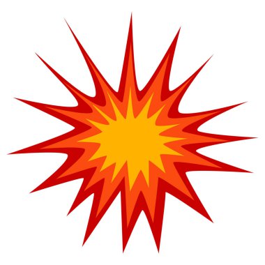 Soyut Retro Çizgi Roman Patlaması Efekti