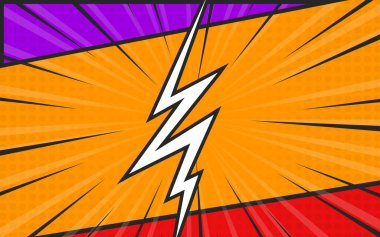 Retro Çizgi Roman Efekti Arkaplanı