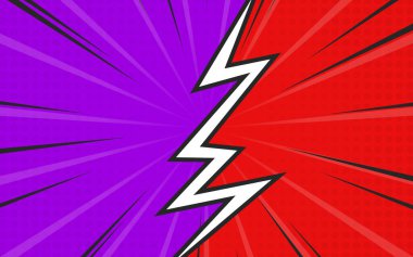 Retro Çizgi Roman Efekti Arkaplanı