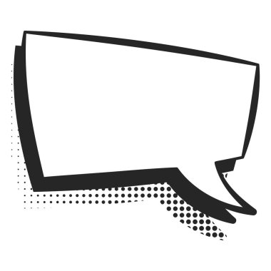 retro komik konuşma balonu