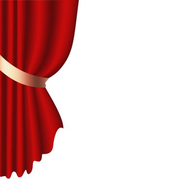 Modern Kırmızı Lüks Perde Dekorasyonu