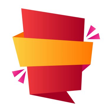 Kırmızı ve Turuncu Modern Soyut Gradyan Satış SancağıName