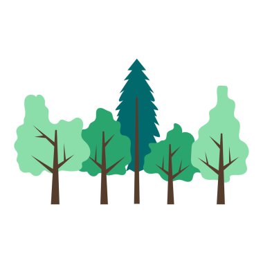 Minimalist Orman Ağacı Resimleri