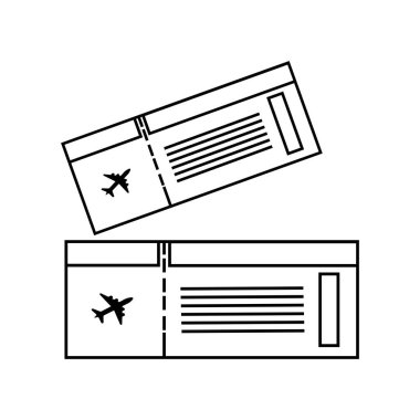 Seyahat Bilet Satırı Simgesi