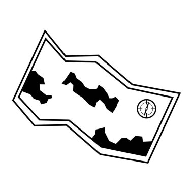 Seyahat harita satırı simgesi