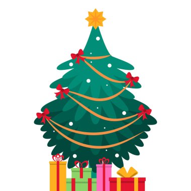 Hediye Kutusuyla Noel Ağacı Dekorasyonu