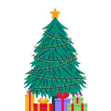Hediye Kutusuyla Noel Ağacı Dekorasyonu