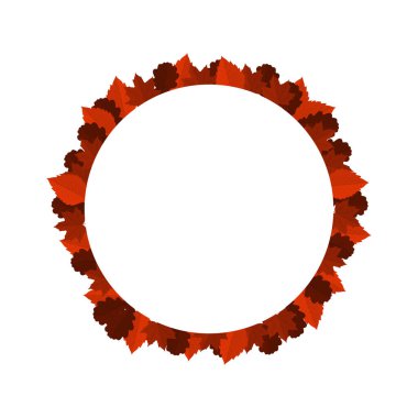 Sonbahar Yaprak Çerçeve Dekorasyonu