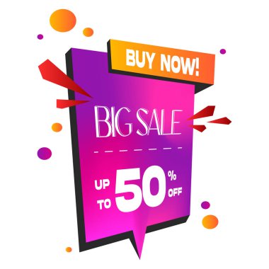 Büyük Metin İndirimli Soyut Modern Satış Afişi