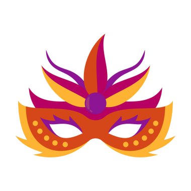 Colorful Mardi Gras Mask Illustration