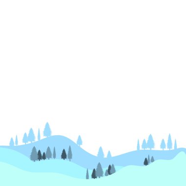 Noel Ağacı ve Kar Manzarası