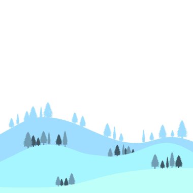 Noel Ağacı ve Kar Manzarası